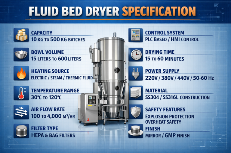 3 Key Fluid Bed Dryer Specification Facts You Need