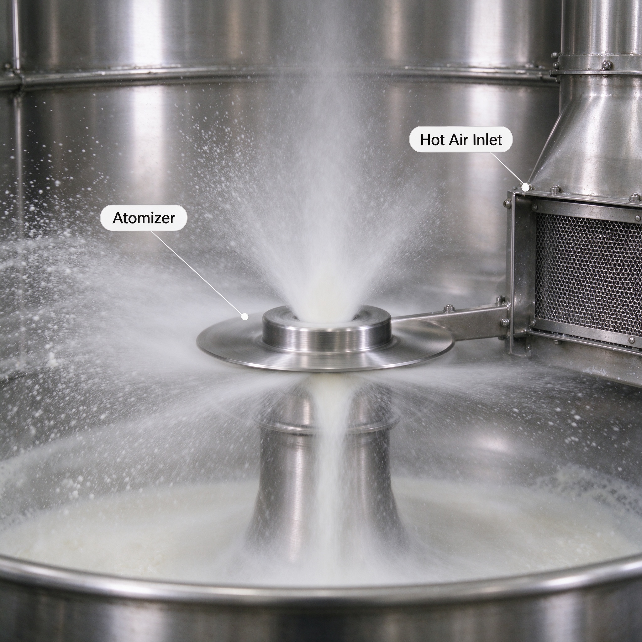spray dryer for whey protein powder design detail